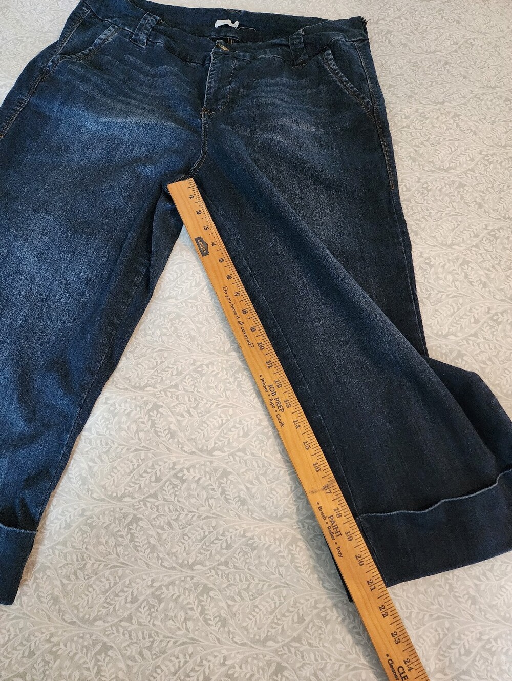 Plus Size M Jeans by Maurices High Rise Rolled Hem Cropped Jean, 18W - Picture 7 of 11